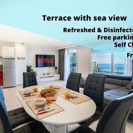 Frontiere Monaco, Terrasse, Vue Mer, Parking - Ab ボーソレイユ エクステリア 写真