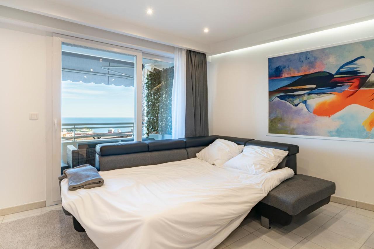 Frontiere Monaco, Terrasse, Vue Mer, Parking - Ab ボーソレイユ エクステリア 写真