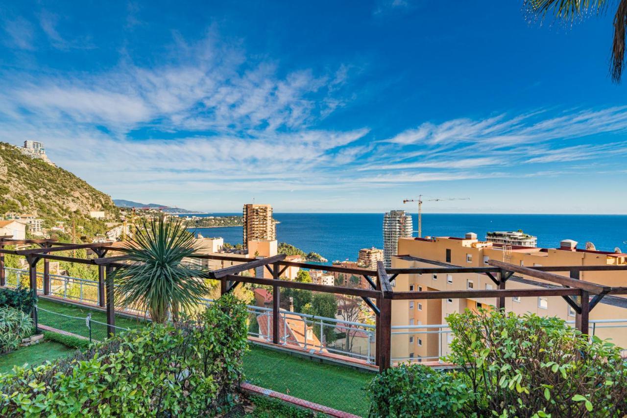 Frontiere Monaco, Terrasse, Vue Mer, Parking - Ab ボーソレイユ エクステリア 写真